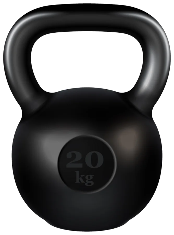 Kettlebell noir 20 kg
